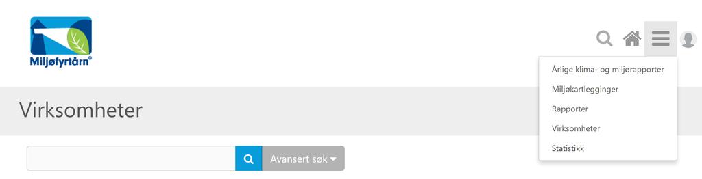 Hvordan opprette miljørapporten for 2016? Nå er du inne i miljøfyrtårnportalen.