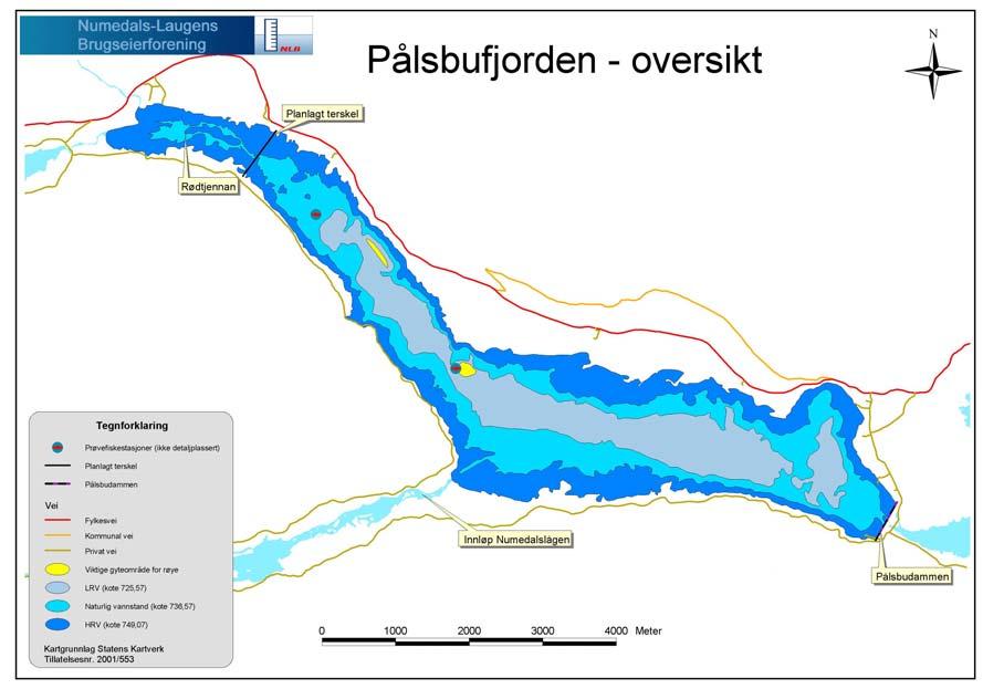 2 Rødtjennan Lokaliteter for prøvefiske Garnfiske E F Bjørkodden Risviki C Breivika D -flyt+ dypvannslenke B A Fig. 5.