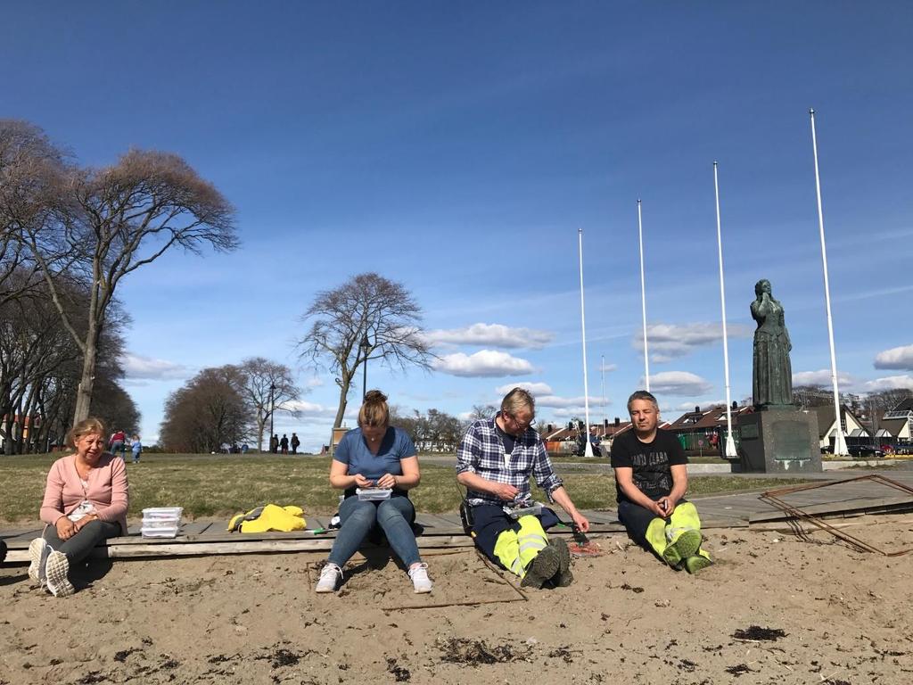 Sjøbadet 2017 Bakgrunn: Sjøbadet fikk status som Blått Flagg i 2012. I 2016 var det for mye søppel på stranden og flagget kunne ikke heises.