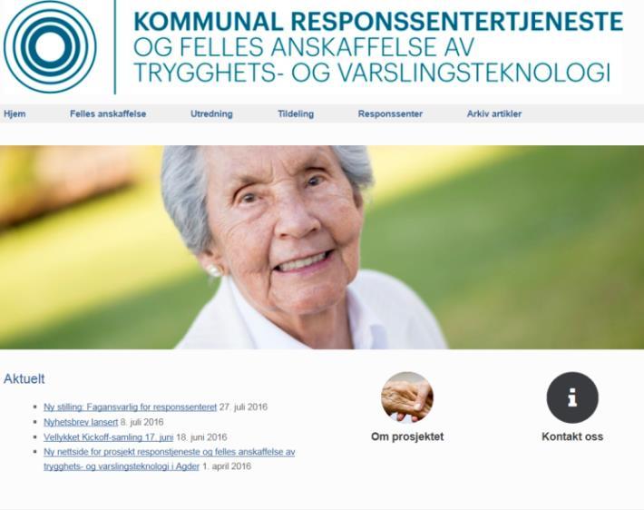 Kommunal responssentertjeneste Nettside: http://www.kommunalresponssentertjeneste.