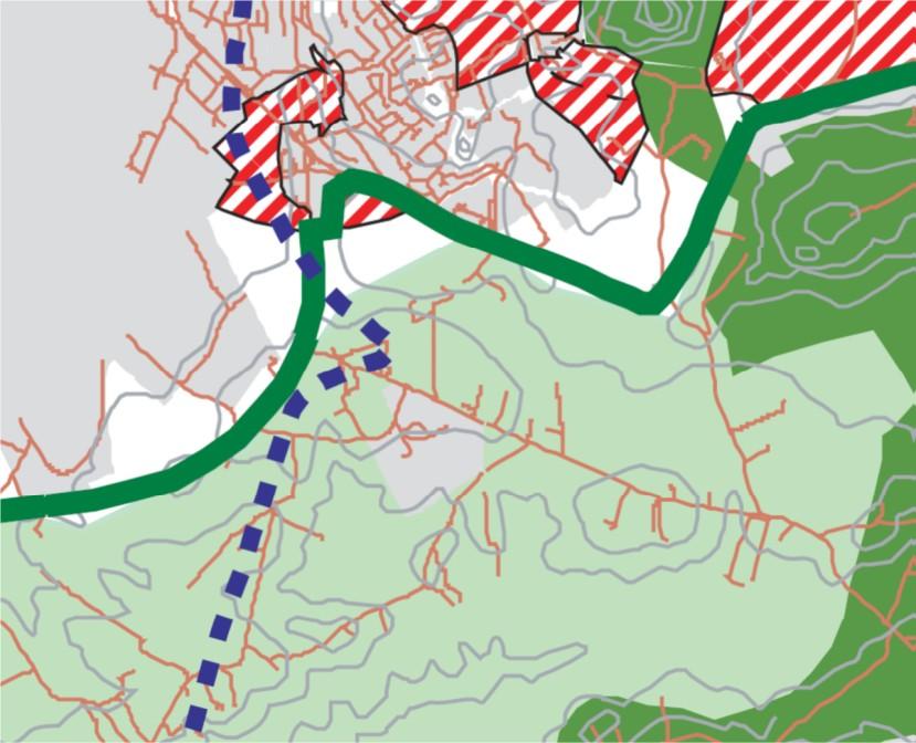 Fig. 1 Utsnitt fra fylkesdelplan for langsiktig byutvikling på Jæren 1.3.