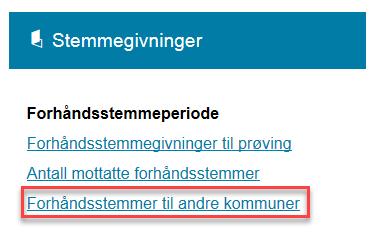 Oppgaver rapporten «Forhåndsstemmer til andre kommuner» 1 Ta ut rapporten til skjerm 2 Hvorfor er