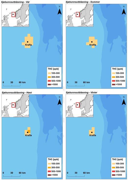 Stadtlandet 2052 1104 16,0 13,1 Sverslingsosen - Skorpa 1224 600 15,8 13,1 Træna - 8-77,8 Vigra - Godøya 451 76 32,7 24,8 Vikna Vest - 283-47,0 Ytre Sula 357 468 19,5 12,2 Figur 3-4 viser