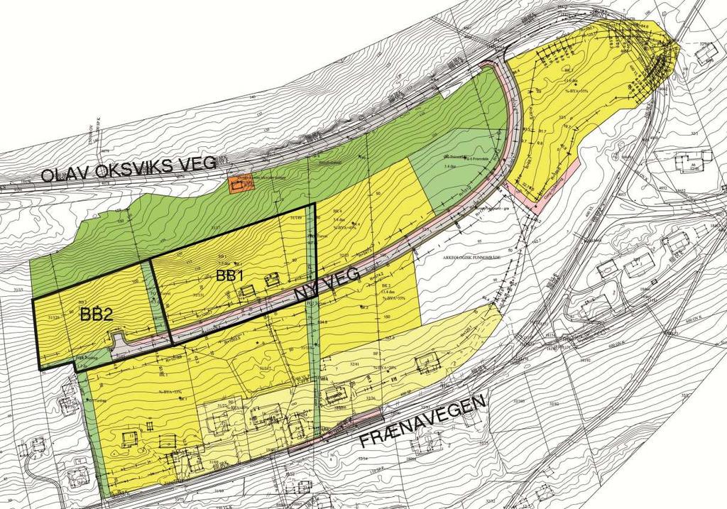 Kulturminner og kulturmiljø Det er i den østre del av områdereguleringen for Øvre Eikrem II gjort funn av kulturminner. Dette har ført til at den opprinnelige planen er revidert med plan nr.