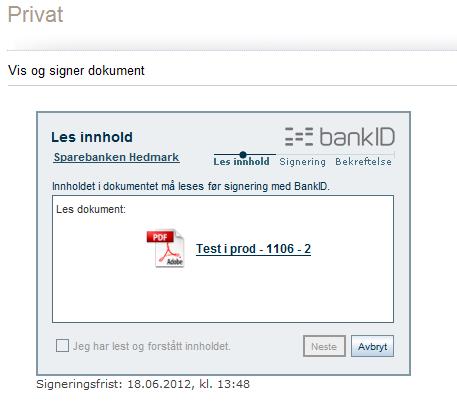 Signering med BankID NB Bedriftskunder bør oppfordres til å