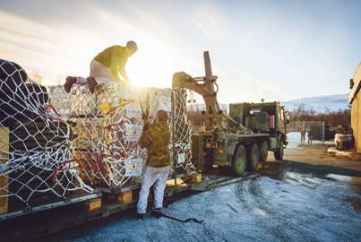 Stridstrenbataljonen frakter feltsykehus under øvelse Joint Viking 2015.