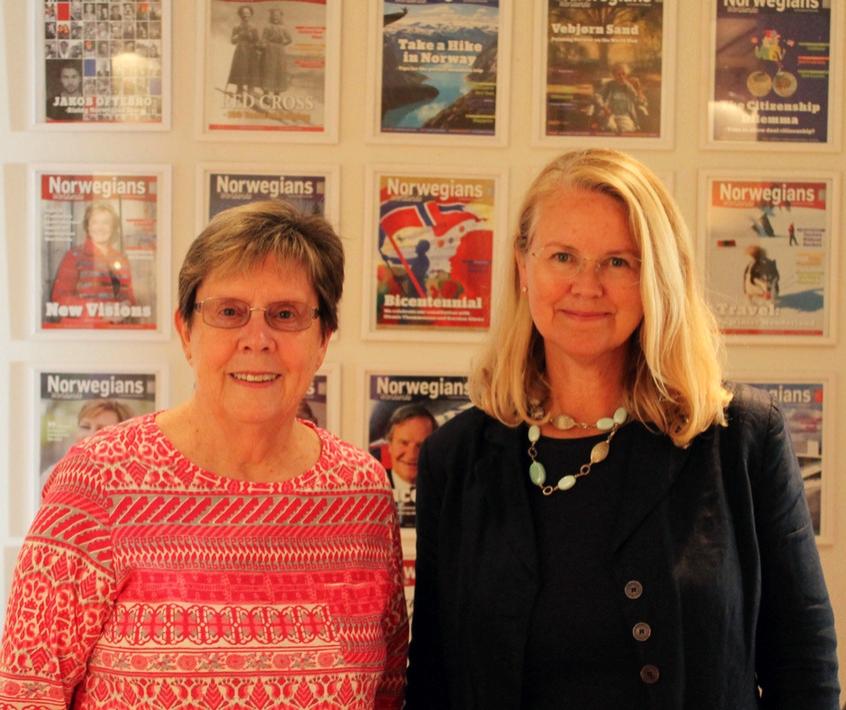 President i Tucson-chapteret, Sandra Nelson, besøkte NWW i NWW har et nært forhold til USA, og USAs ambassadør til Norge var også på besøk i. F.v. Hanne K. Aaberg, Amb. Samuel D. Heins, Even J.
