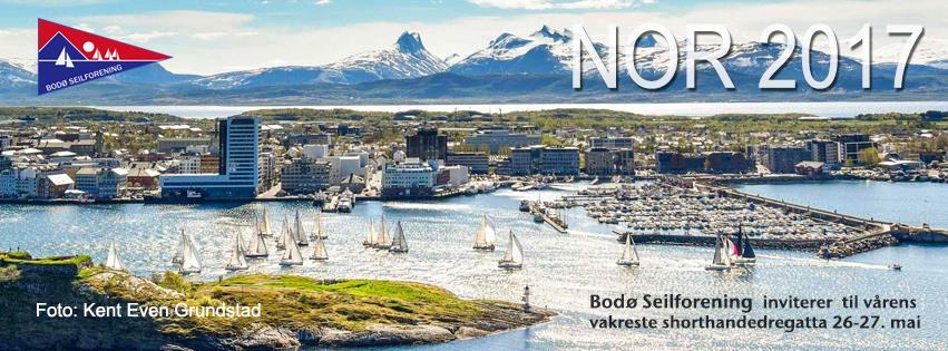 Notice of Race Nordland Offshore Race 2017 Velkommen til Nordland Offshore Race 2017 (NOR 2017). Nord Norges tøffeste regatta arrangeres 26. 27.05.2017. Dette er en doublehanded regatta med start og målgang i Bodø.