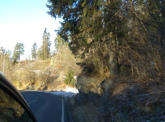 Punkt nr.: 57 Fv68 Fra Oslo til E6 8270-8370 med Rett etter avkjørsel mot Kolsås skisenter.