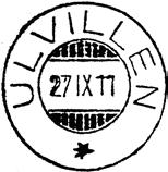 ULVILLEN poståpneri, i Værdalen herred, ble opprettet fra 01.10.1911, i den kjørende bipostruten Vuku Skjækerfossen.