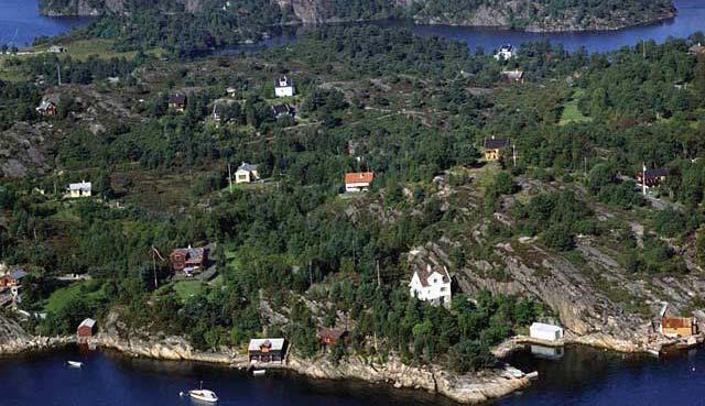 Fig. 4. Bjørndal gård i 1941 med Sæterdal midt i bilde.