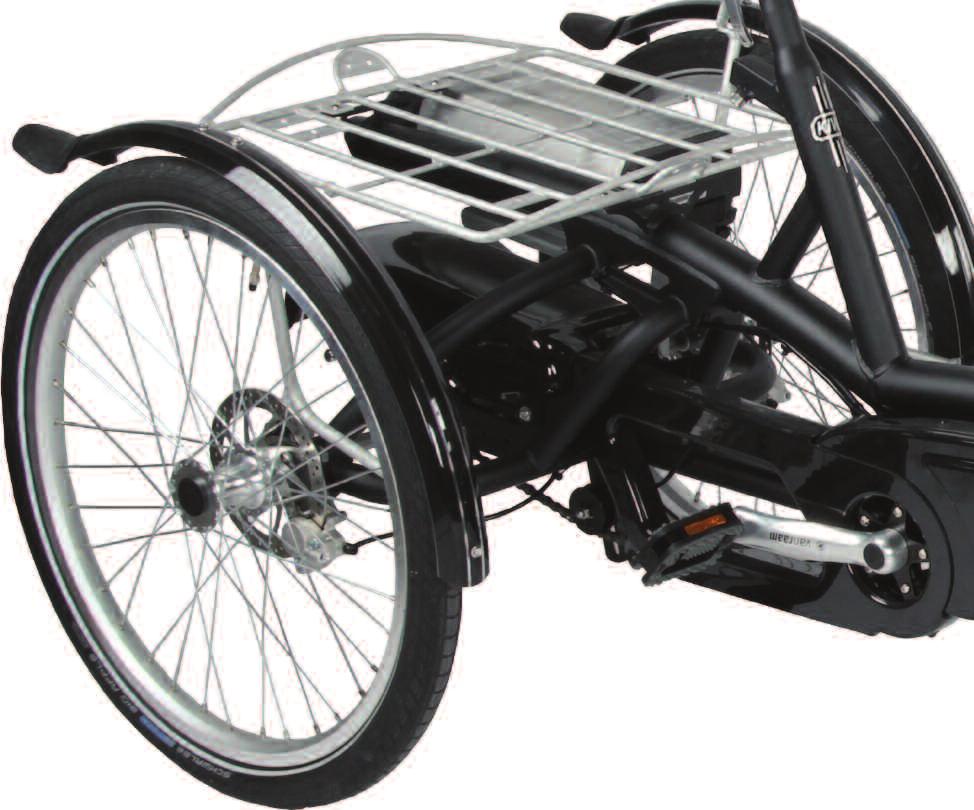 Det er også mulig å sette på en ekstra batterikube på sykkelen for å få økt kapasitet.