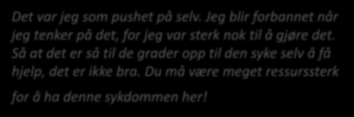 Internett Selvdiagnostisering Oppdagelsen av diagnosen overspisingslidelse Egeninnsats kreves for at selvdiagnostisering blir til diagnose Manglende kunnskap om overspisingslidelse uttrykker at