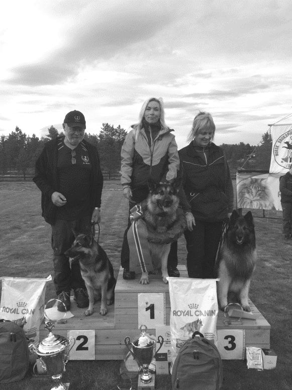 Vinnere 2015 Nr. 1. Oddveig Moen m/arien`s Bass fra Jetta Hundeklubb/NRH, tot.1241,5 p. Nr.2. Terje Østlie m/arien`s Bono, tot. 1235 p. Nr. 3.