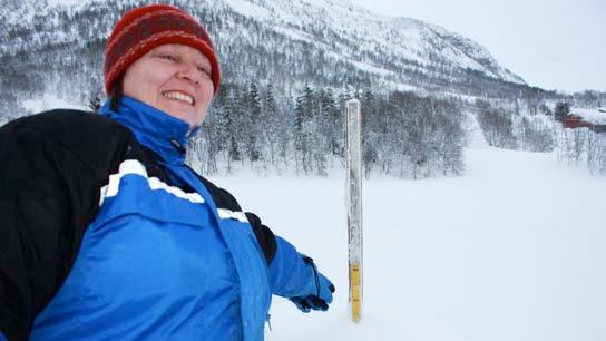 Mer kratig regn og mindre snø De siste femw årene har snødybden økt i Xellområdene og indre strøk av Nord-Norge, mens den er bliz mindre i lavlandet