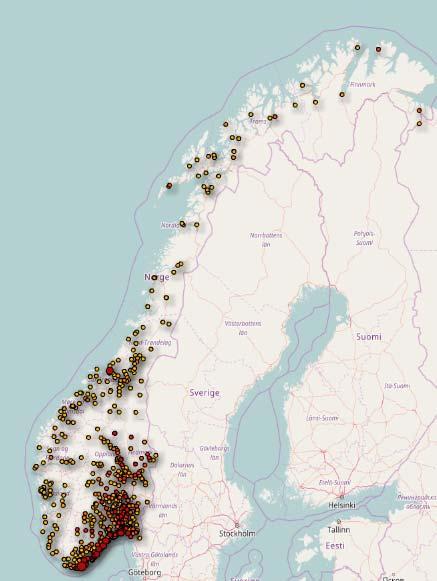 bekjempelsene i perioden 2009-2016 som er registrert av Norsk Hussopp Forsikring (n=3238).