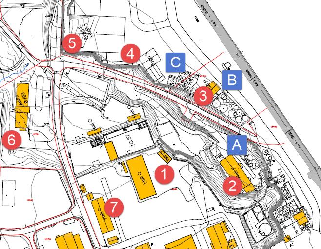 Side 21 av 34 Spredning TIL nærliggende bygg: Hensynssoner vil utarbeides basert på risikoanalyse. Dette vil dokumentere at avstandene er store nok til at risikospredning/dominoeffekter ikke er mulig.