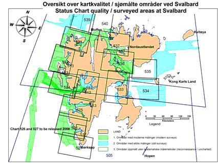 10/07 508 gathered during a passage. In particular the quality of data in areas around Nordaustlandet, Hopen and Kong Karls land are of very low quality.