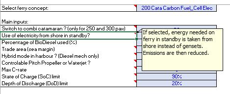 selection can be modified and comments are available to explain the purpose of each