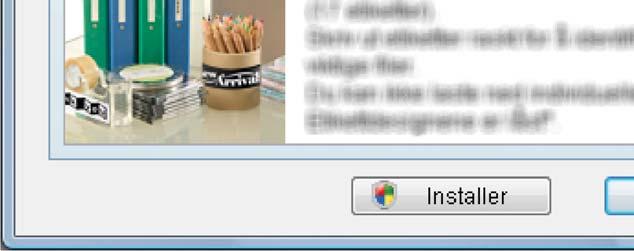 P-touch Editor og klikk på [Installer].