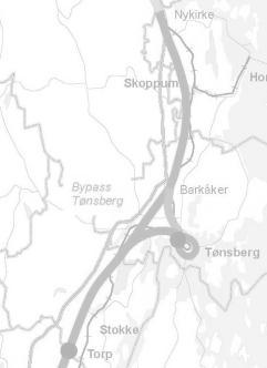 Reisetid fra Oslo Tønsberg 1:00 (1:15 / 1:22) Larvik 1:23