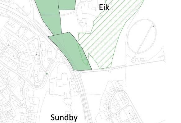 Kommuneplanens arealdel Konsekvensutredning 21 11 Eik GNR 27 BNR 2 KARTUTSNITT Dagens formål Foreslått formål Forretning (håndverk 2 ) i Kplan Bolig/forretning 65-8 13 Arealstørrelse 9,7 daa