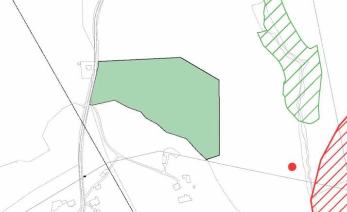 (Folkehelse) Landskap og grønnstruktur Geologi Ingen registrerte naturverdier Ingen registrerte kulturminner og kulturmiljø Turveg inn til Skaugen Viktig ramme som avgrenser det småskala