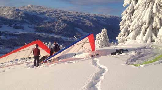 HANG- OG PARAGLIDER For første gang på mange år var det ingen flom på rikssenteret og vi kunne holde åpent hele sesongen som ble fra 14. mai til 16. september.