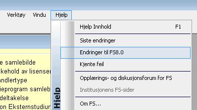 FS8.0 Opptak Kontakt- og reservasjonsregisteret