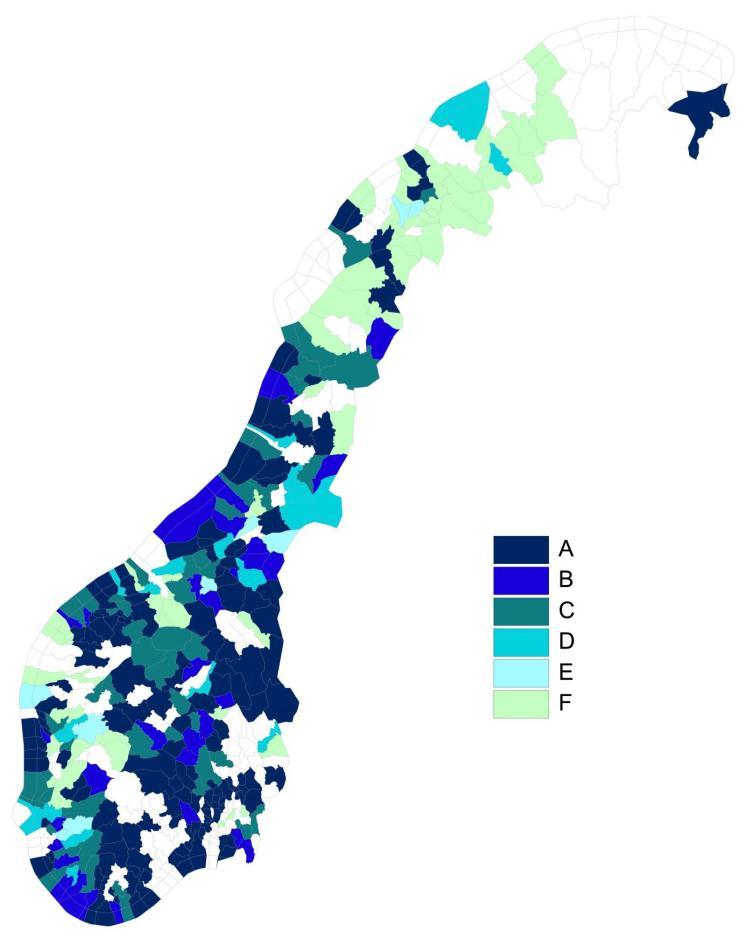 Etter kartleggingen gjensto 485 kjente hekkelokaliteter som ikke var undersøkt. Som kartet (fig. 1) viser var det høy dekningsgrad spesielt i de østlige og sørlige delene av landet.