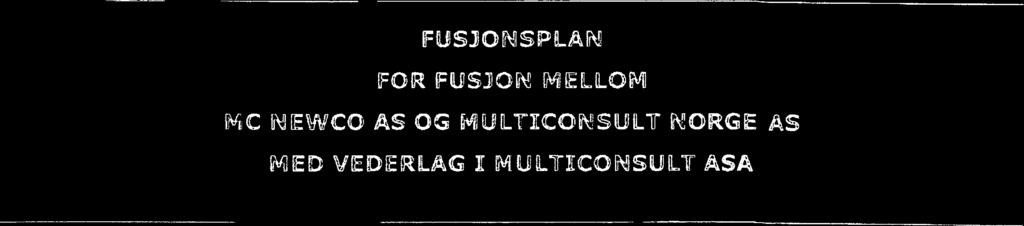 1 - l S 3 VS PL,2'4 FOR FUSJON MELLOM NEØCO AS OG