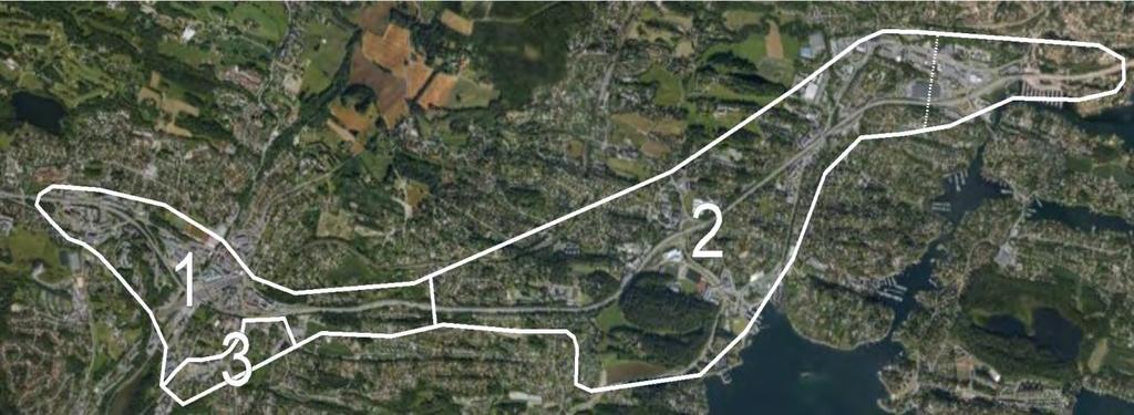 Statens vegvesen Region øst 2.5 Utredningsalternativer 2.5.1 Oversikt parsellinndeling og alternativer Valg av løsninger forbi Asker sentrum og den østlige delen mellom Høn og Holmen kan vurderes uavhengig av hverandre.