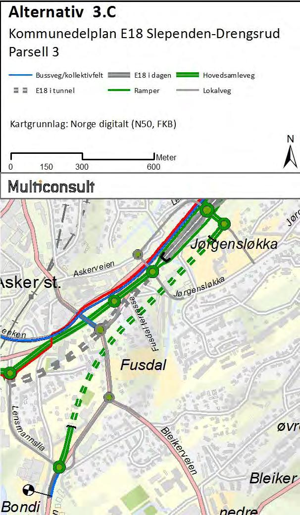 B Figur 2-16: Røykenvei i tunnel,