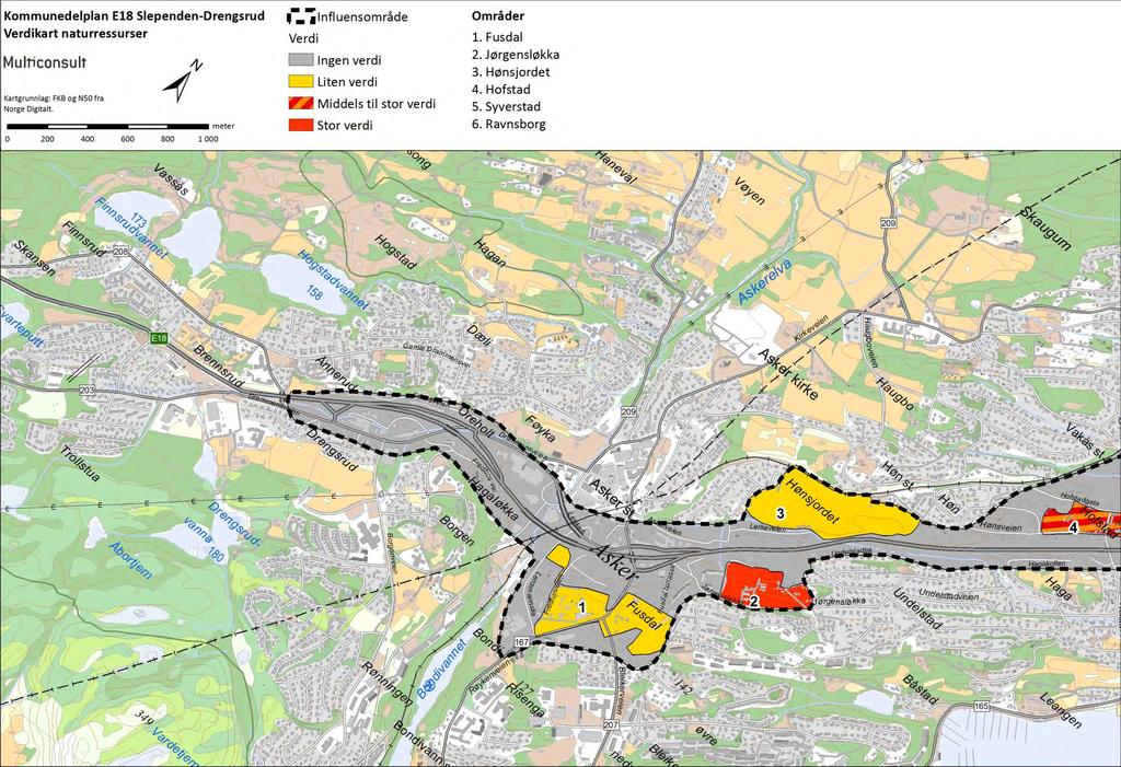 Kommunedelplan E18 Slependen-Drengsrud Temarapport