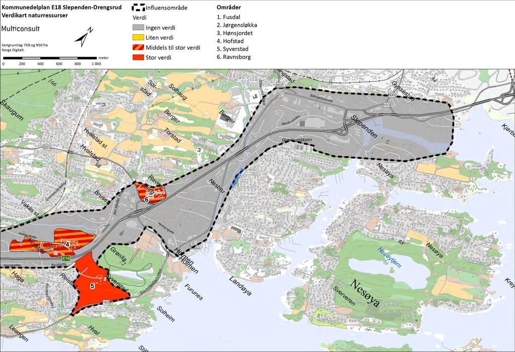 Statens vegvesen Region øst 5 Verdi, omfang og