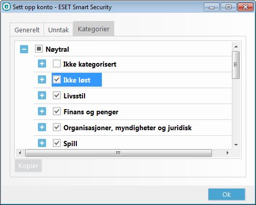 Det er viktig å beskytte innstillingene i ESET Smart Security med et passord. Dette passordet kan angis i Tilgangsoppsett-delen.