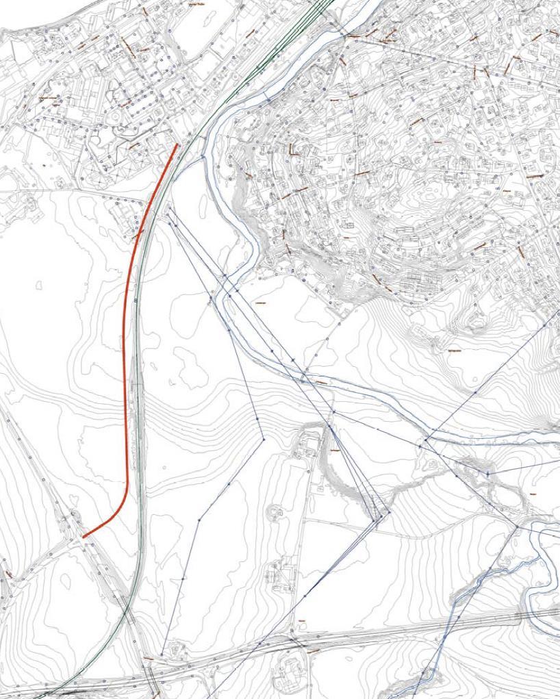 «FØR» Avlastningsveger Levanger sentrum VEST FOR JERNBANEN Fra sentrum til Branes/Magneten Går langs vestsida av jernbanesporet og kobles til Halsanvegen i nord og kryss mellom fv.