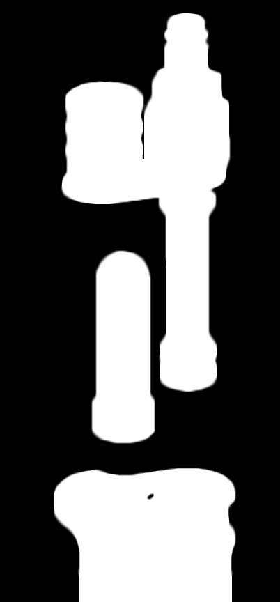 . 1. Fjern intern låsering (A) (delenummer 265148) med et lite flatjern. 2. Fjern topplaten (B) på avgassylinderen (delenummer 19330).