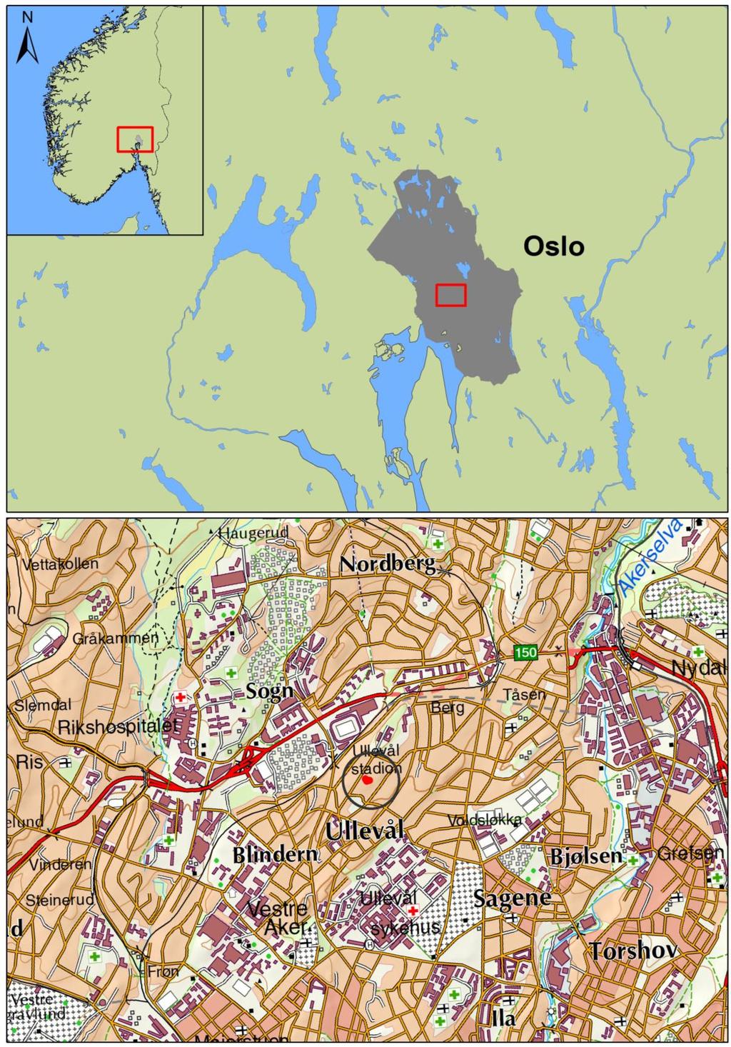 Figur 1: Oversiktskart(Kartgrunnlag: Statens kartverk.