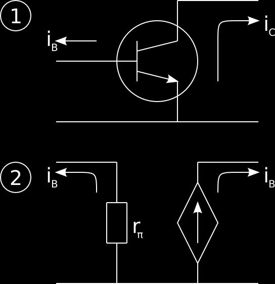 2 Småsignalmodellen Småsignalmodellen brukes til å se hvordan en transistor reagerer på små signaler ved å