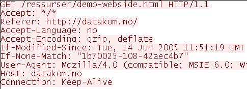 HTTP protokollen HTTP - applikasjonsprotokoll Webklient (webleser) HTTP-forspørsel (request) Webtjener TCP HTTP-svar (response) TCP TCP-porter med kjente portnr http = 80 https = 443 IP IP