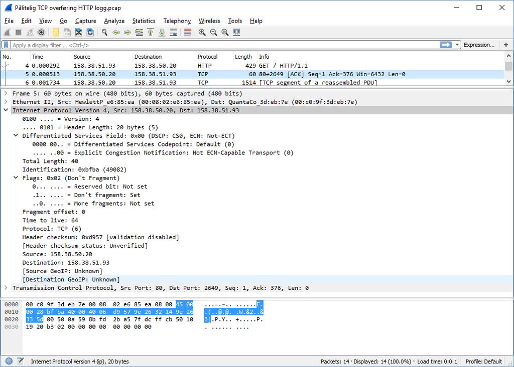 IPv4-pakkehode i WireShark 6107 Operativsystem og nettverk Jon Kvisli, HSN Nettverkslaget: IPv4 27 IPv4 i Ubuntu Linux Vise maskinens IP-adresse: Generell skrivemåte (syntaks): $ ifconfig <interface>