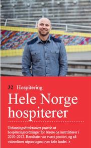 Hospiteringsordningen 2013-2015 Målgruppe: Programfaglærere Instruktører og