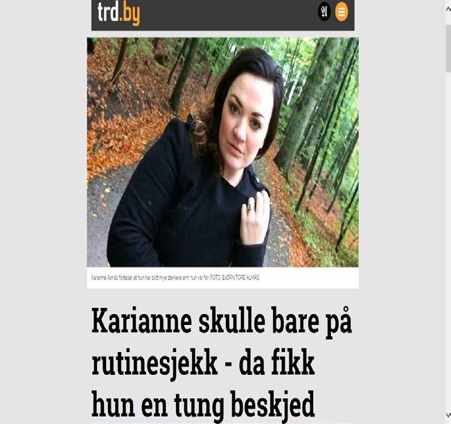 Intervju med ung kvinne som fikk