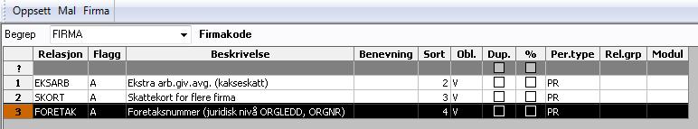 Parametere for EHF Generelt Parametere som er i innført i forbindelse med EHF er beskrevet i dette kapittelet.