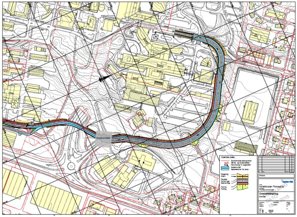 Vedlegg 1 Eksempel prosjektark med kostnadsanslag Kollektivfelt og kryssutbedring Sykehusvegen Tittel Prosjektmål Kollektivfelt og kryssutbedring Sykehusvegen Bussfremkommelighet ved UNN.