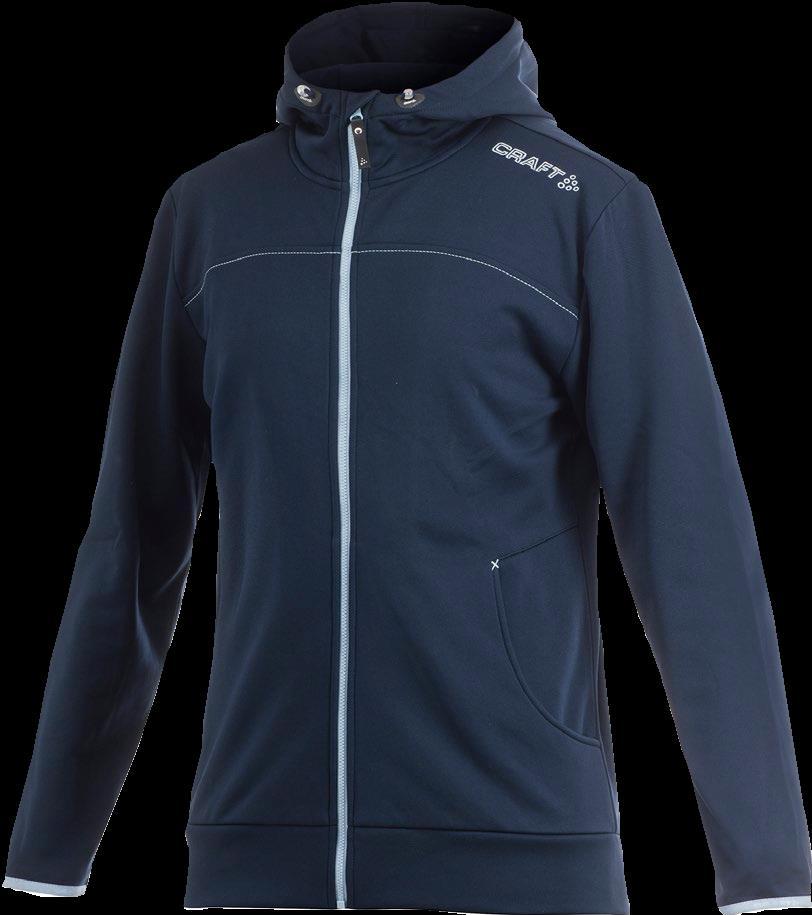 LEISURE ZIP HOOD DAME/HERRE Komfortabel innejakke i funksjonelt flex