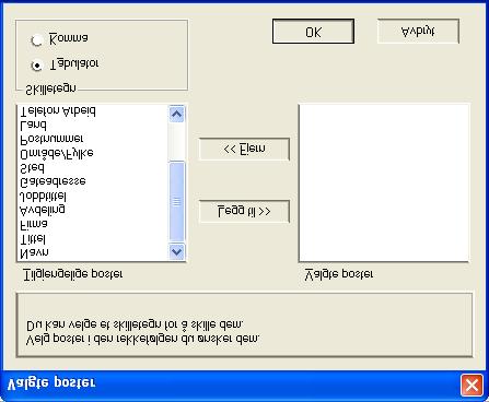 3 Hvis du eksporterer til en ASCII-fil, velger du Skilletegn -