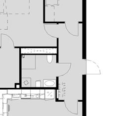 Terrasse: 24 m 2 : 3 m 2 16 m² FASADE VEST