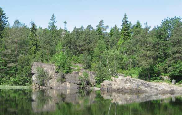 Som ellers i Grenland er mye av berggrunnen i Porsgrunn kalkstein.